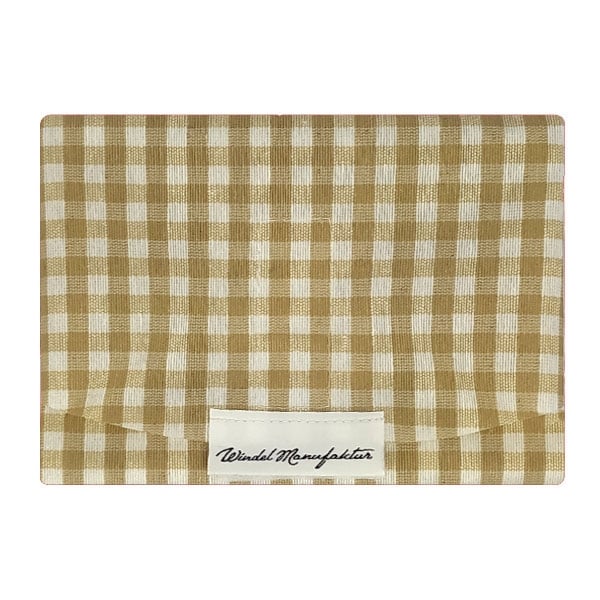 Lunchwrap weiß-beige kariert (klein)