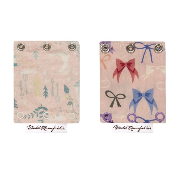 Bodyverlängerung "Schleifinchen" im Mehrgrößenset (2 Stück, mit Bio-Baumwolle)