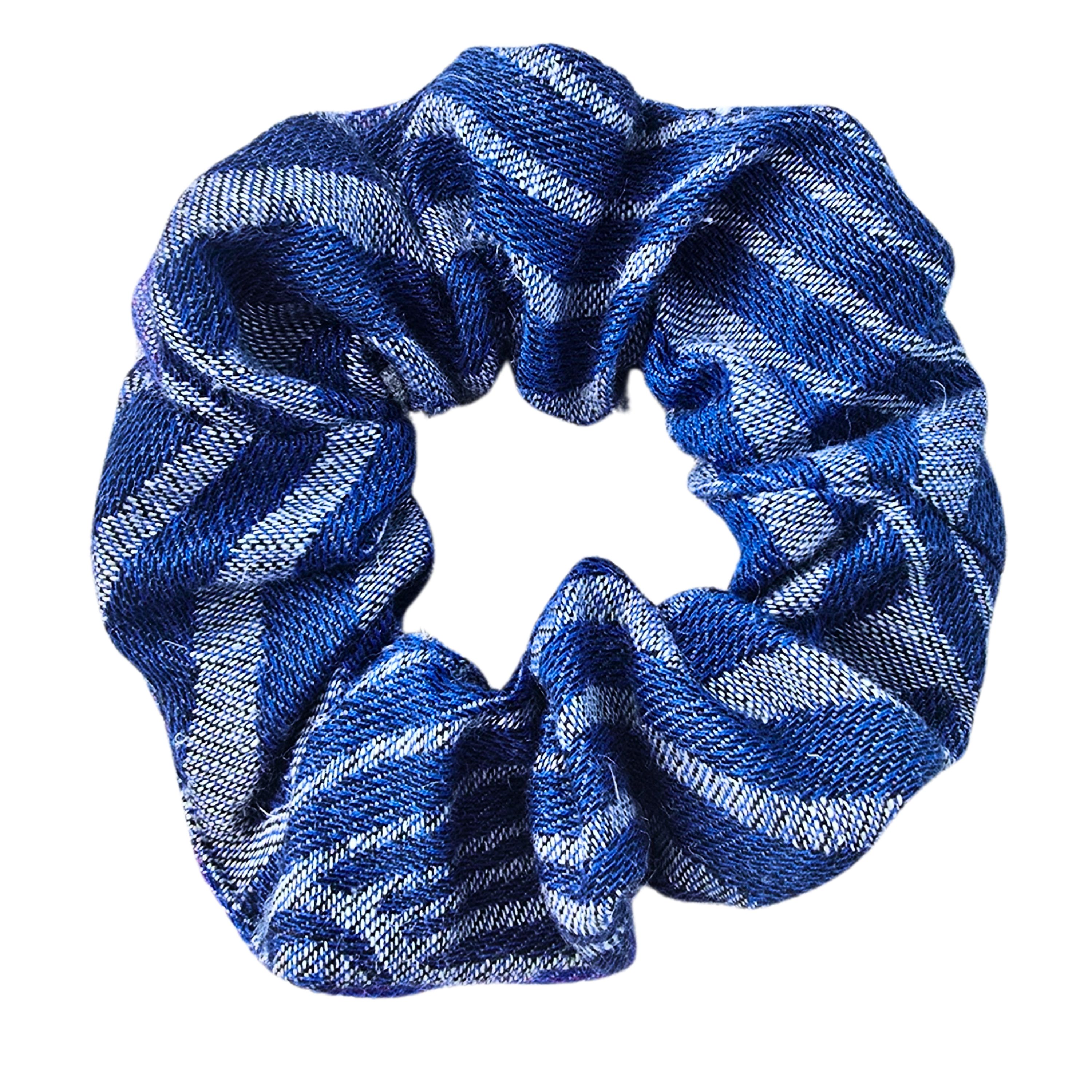 Haargummi aus Tragetuchstoff "blau"