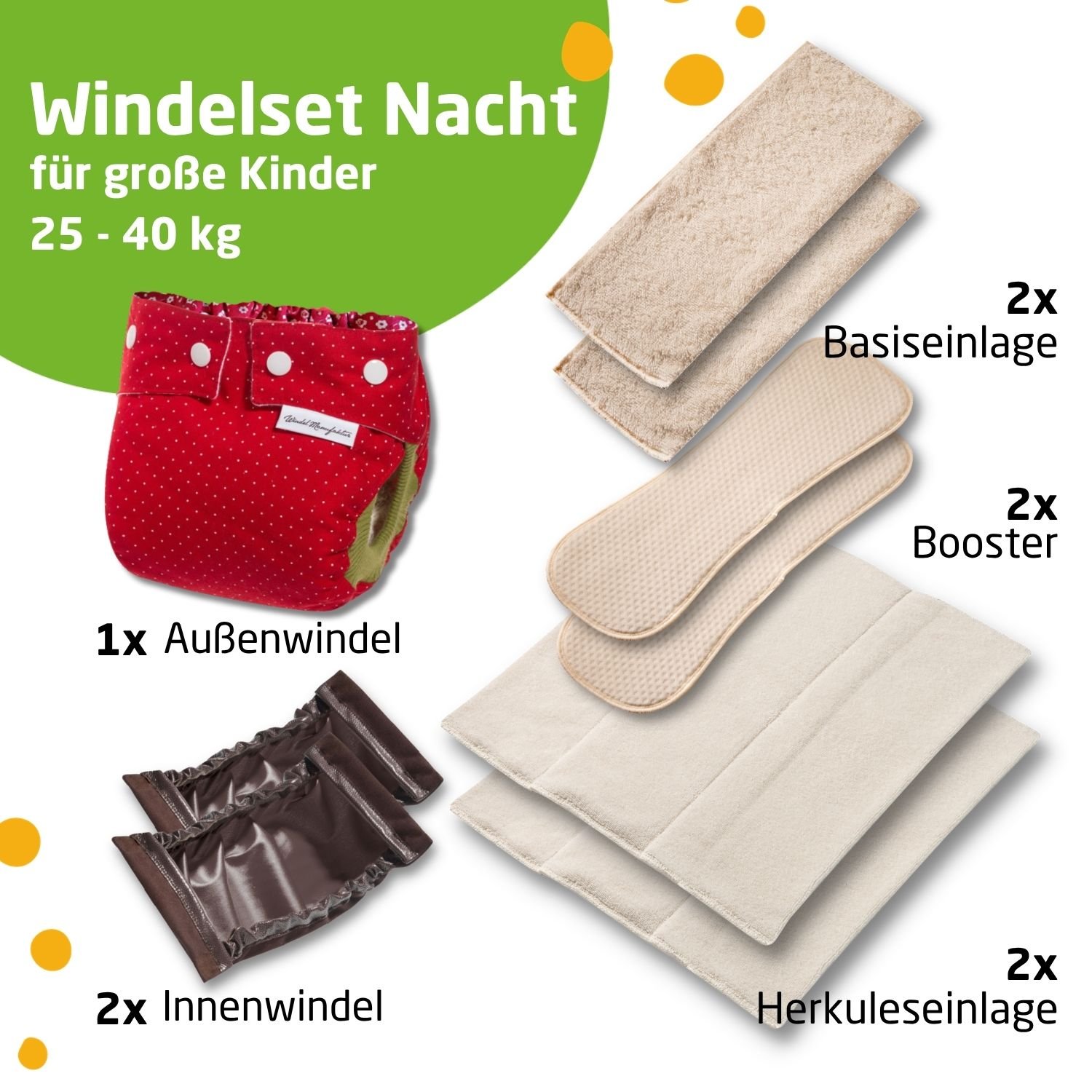 Windelset Nacht 25-40 kg (Junior 2)