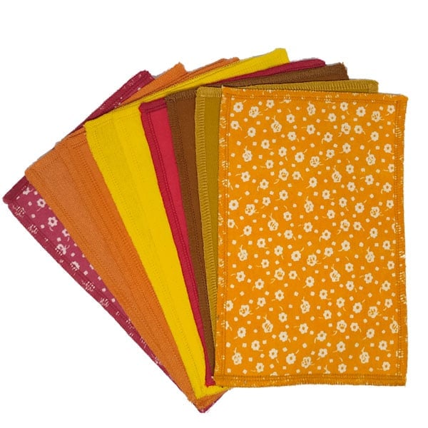 Klostoff Flanelltücher "Sommertag" im Set (10 Stück)