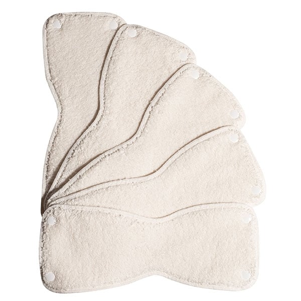 Bio-Baumwollfrottee Trainereinlagen mit PUL im Set (5 Stück)