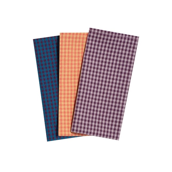 Handkerchiefs "Small checked" in a set (3 pieces)