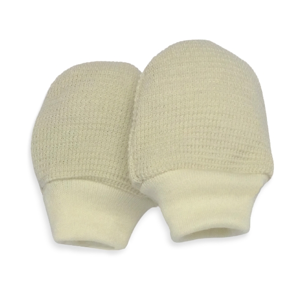 Baby anti-scratch gloves "Pura" (organic merino wool)