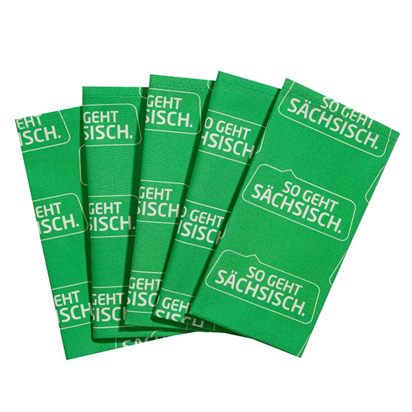 Handkerchiefs "So geht sächsisch." in a set  (5 pieces)