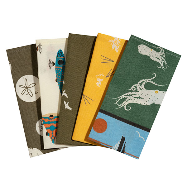 Handkerchiefs "Pazifik" in a set (5 pieces)