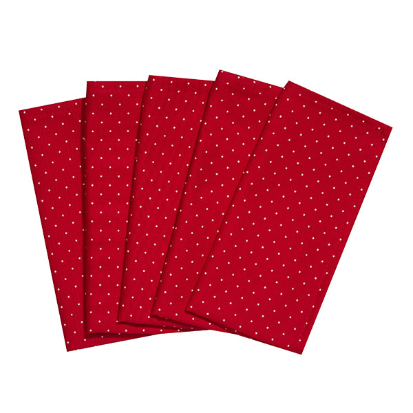 Handkerchiefs "Strawberry" in a set (5 pieces)