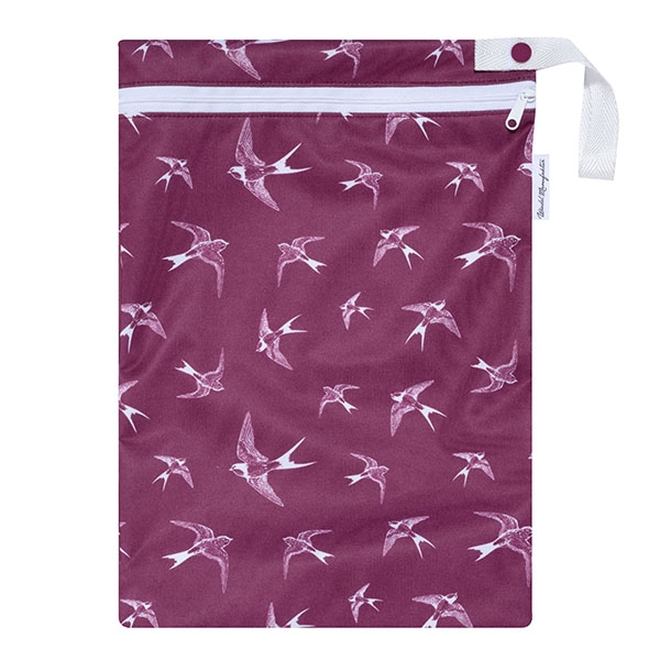 Wetbag large "Purple Swallows"