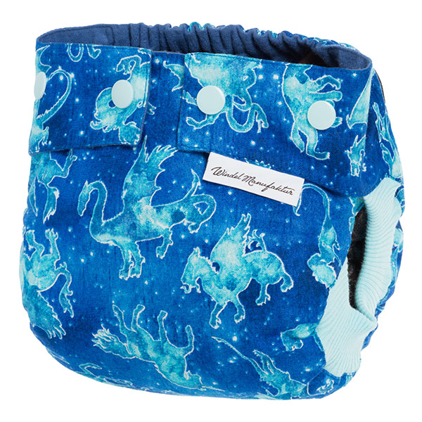 Cotton diaper "Constellation blue