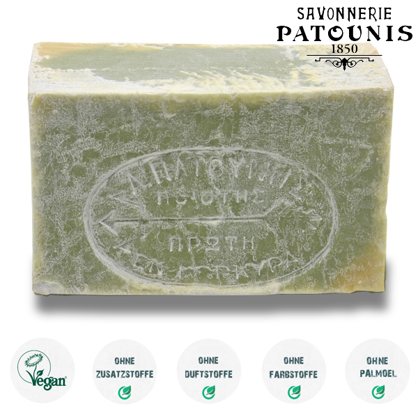 Patounis curd soap from olive kernel oil 