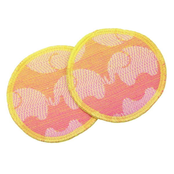 Nursing pads "Yaro Elephants Rainbow" orange-pink