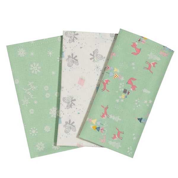 Handkerchiefs "Winter forest" in a set (3 pieces)