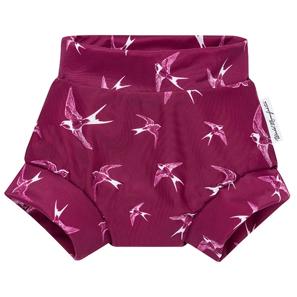Purple Swallows" swim diaper (ECONYL®)