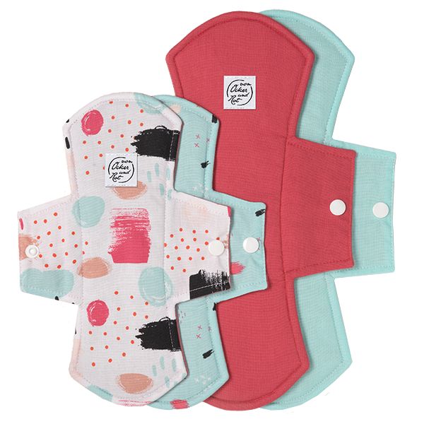 Cloth menstrual pads small and medium in a set "Cecilia" (2 pieces)