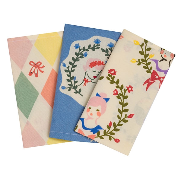 Handkerchiefs "Palucca" in a set (3 pieces, organic cotton)