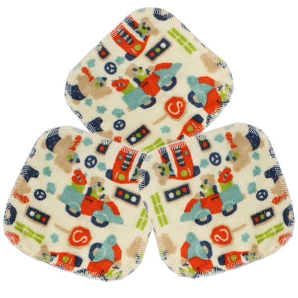 Reversible make-up pads "Teddy" in a set (3 pieces)