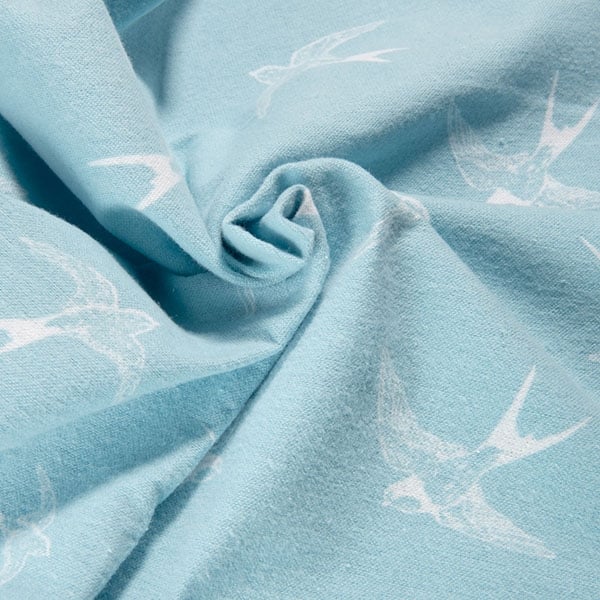 Flannel cloth "Swallows" (organic cotton)