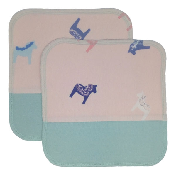 Organic cotton velours cloth wipes "Silja" in a set (2 pieces)