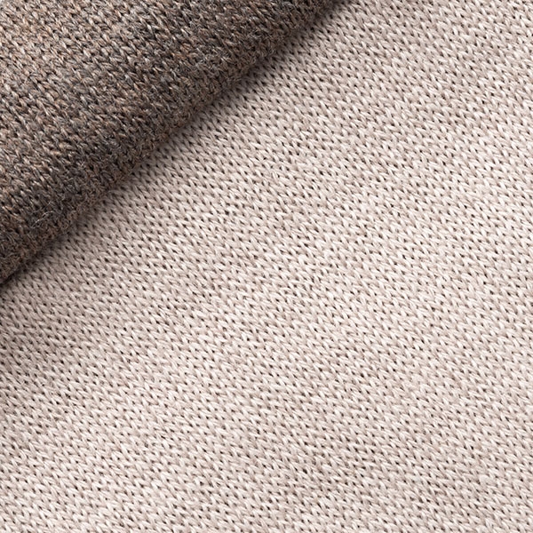 Reversible Loop Scarf brown and beige (merino wool)