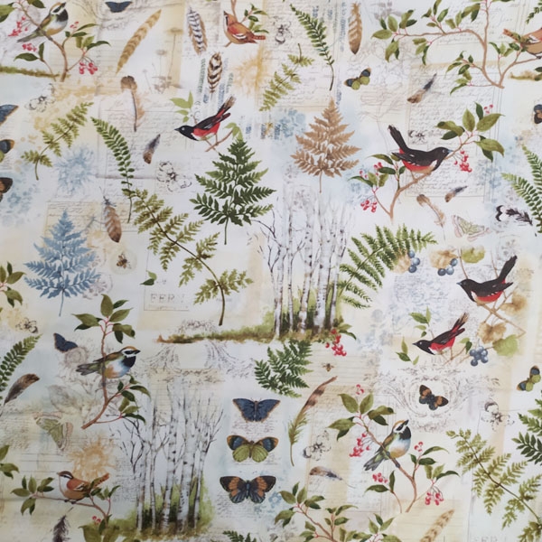 Piece of fabric "Songbirds