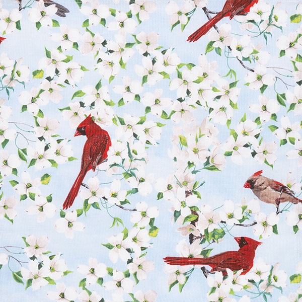 Handkerchiefs "Red cardinal" in a set (3 pieces)