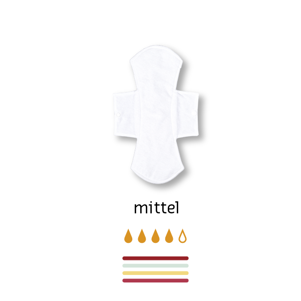 Cloth menstrual pad medium "Mia" (organic cotton)