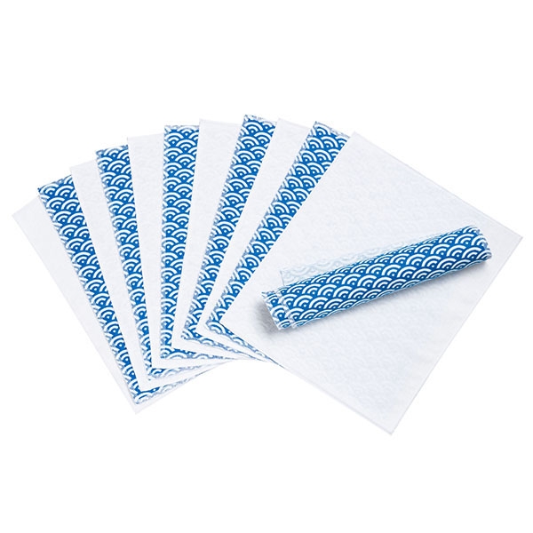 Household towel "Blue wonder" in a set (12 pieces)