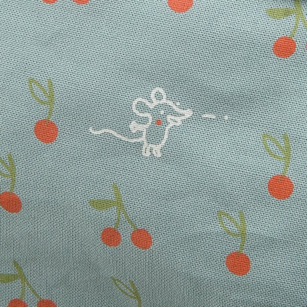 piece of fabric "cherry pit spitting" (organic cotton)