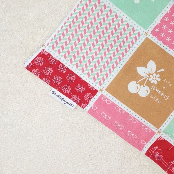 Patchwork" toddler blanket (organic cotton, small)