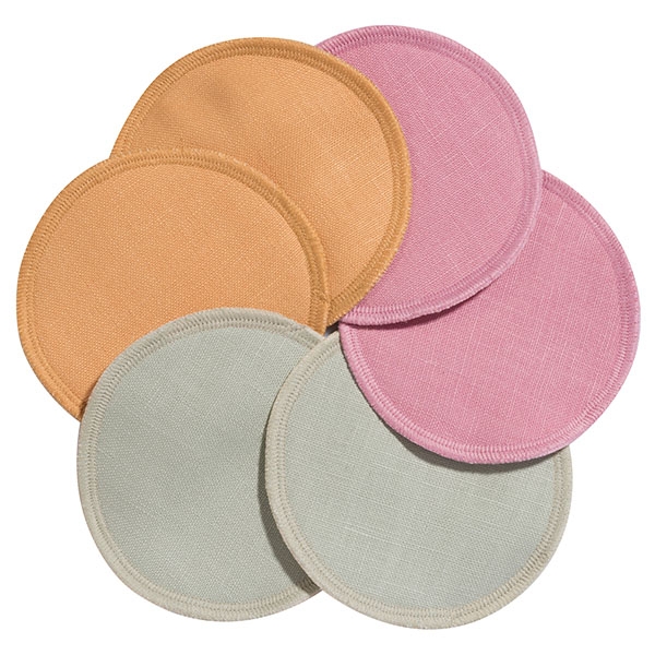 Nursing pads "Linen" in a set (3 pairs) 